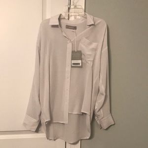 Everlane The Clean Silk Oversized Shirt
